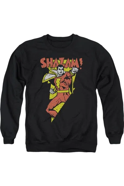 Gildan Dc Comics In Bolt Adult Crewneck Sweatshirt In Black