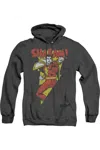 Gildan Dc Comics In Bolt Adult Heather Hoodie / Hooded Sweatshirt In Black
