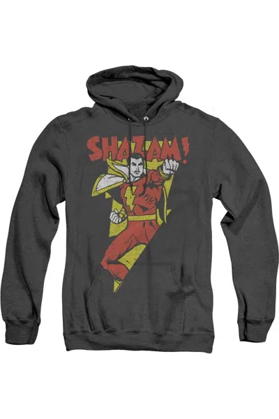Gildan Dc Comics In Bolt Adult Heather Hoodie / Hooded Sweatshirt In Black