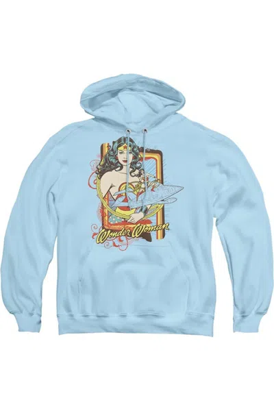 Gildan Dc Comics Invisible Jet Adult Pull Over Hoodie / Hooded Sweatshirt In Blue