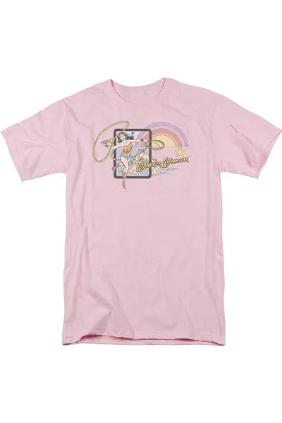 Gildan Dc Comics Island Princess Short Sleeve Adult Tee / T-shirt In Pink