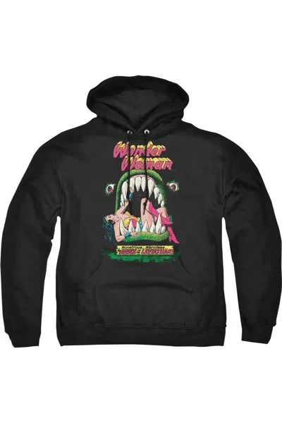 Gildan Dc Comics Jaws Adult Pull Over Hoodie / Hooded Sweatshirt In Black
