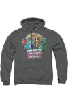 Gildan Dc Comics Join The Justice League Adult Pull Over Hoodie / Hooded Sweatshirt In Pink