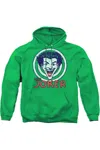 Gildan Dc Comics Joke Target Adult Pull Over Hoodie / Hooded Sweatshirt In Green