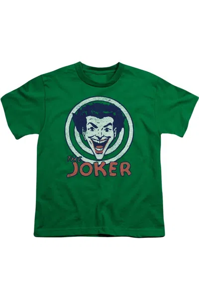 Gildan Kids' Dc Comics Joke Target Short Sleeve Youth Tee / T-shirt In Green