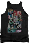 Gildan Dc Comics Justice League Boxes Adult Tank Top In Black