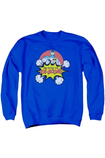 Gildan Dc Comics Kaboom Adult Crewneck Sweatshirt In Blue