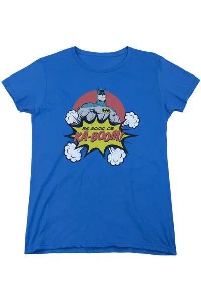 Gildan Dc Comics Kaboom Short Sleeve Womens Tee / T-shirt In Blue
