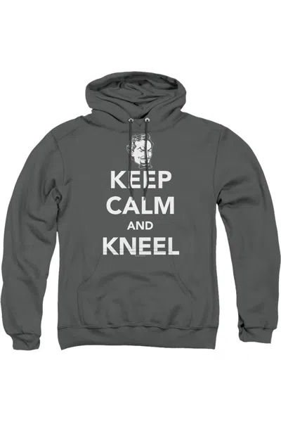 Gildan Dc Comics Keep Calm And Kneel Adult Pull Over Hoodie / Hooded Sweatshirt In Pink