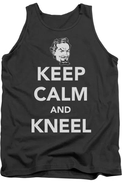 Gildan Dc Comics Keep Calm And Kneel Adult Tank Top In Pink