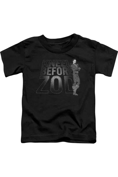 Gildan Kids' Dc Comics Kneel Zod Short Sleeve Youth Tee / T-shirt In Black