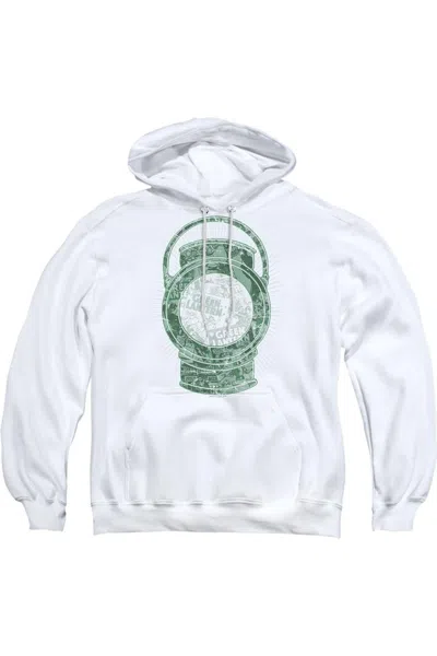 Gildan Dc Comics Lantern Cover Adult Pull Over Hoodie / Hooded Sweatshirt In White
