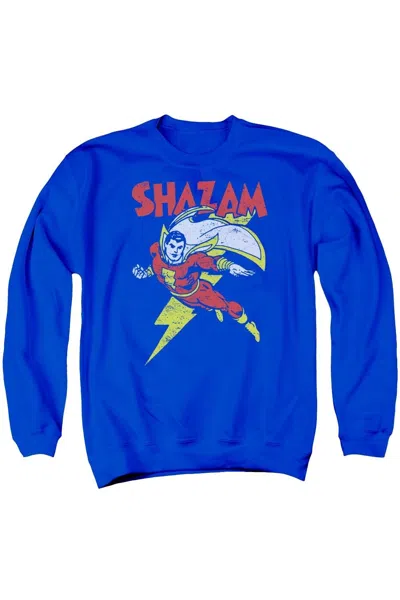 Gildan Dc Comics Lets Fly Adult Crewneck Sweatshirt In Blue