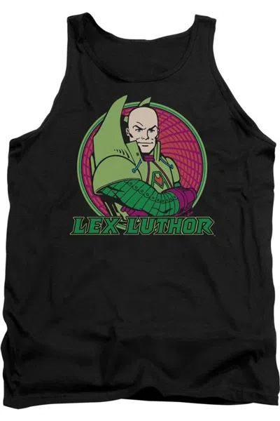 Gildan Dc Comics Lex Luthor Adult Tank Top In Black