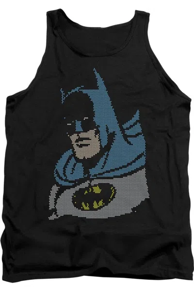 Gildan Dc Comics Lite Brite Batman Adult Tank Top In Black