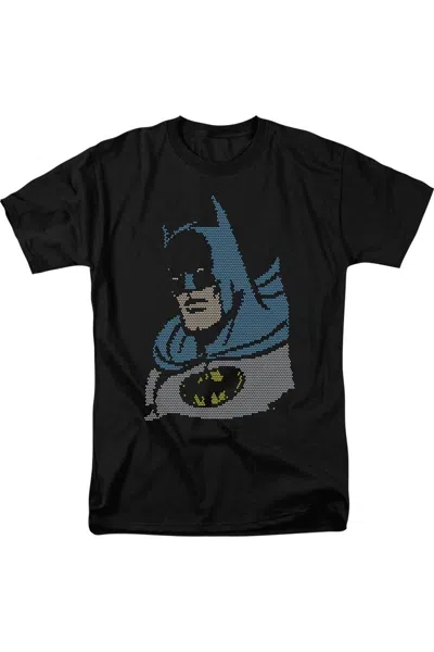 Gildan Dc Comics Lite Brite Batman Short Sleeve Adult Tee / T-shirt In Black