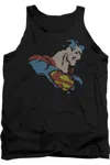 Gildan Dc Comics Lite Brite Superman Adult Tank Top In Black