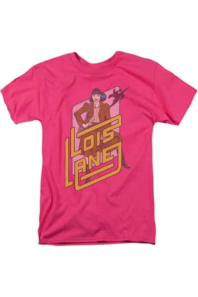 Gildan Dc Comics Lois Lane Short Sleeve Adult Tee / T-shirt In Pink
