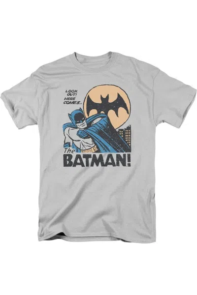 Gildan Dc Comics Look Out Short Sleeve Adult Tee / T-shirt In Gray