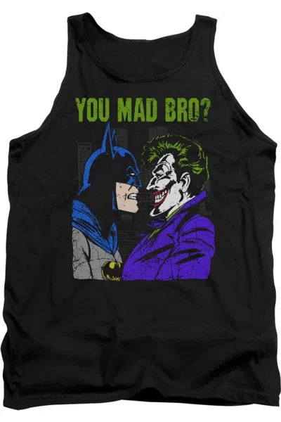 Gildan Dc Comics Mad Bro Adult Tank Top In Black