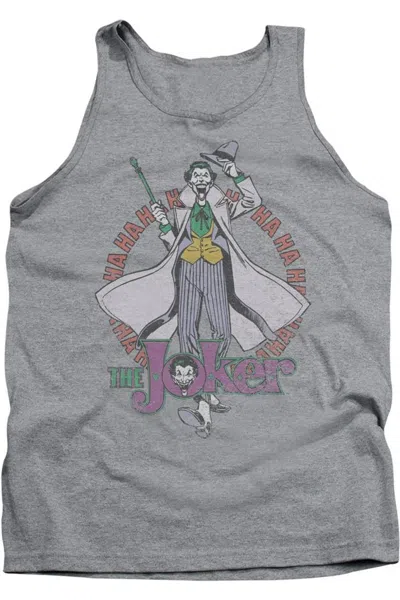 Gildan Dc Comics Maniacal Adult Tank Top In Gray