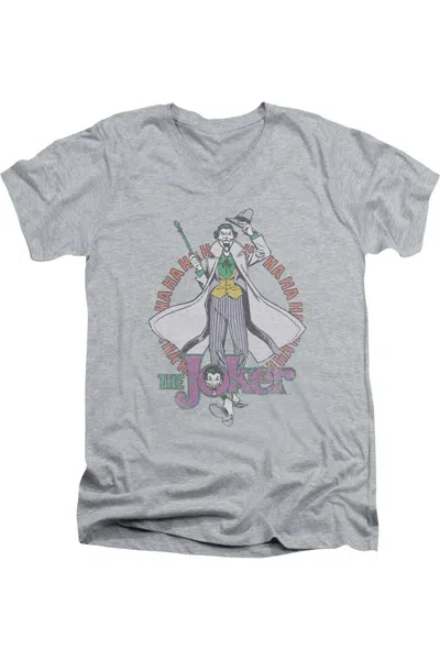 Gildan Dc Comics Maniacal Short Sleeve Adult V Neck Tee / T-shirt In Multi