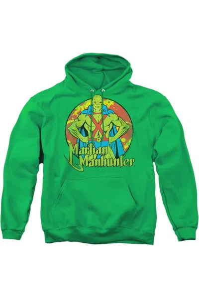 Gildan Dc Comics Martian Manhunter Adult Pull Over Hoodie / Hooded Sweatshirt In Green