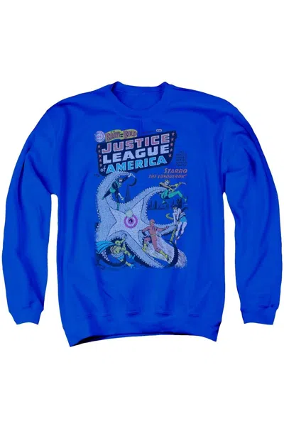 Gildan Dc Comics No 28 Adult Crewneck Sweatshirt In Blue