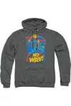 Gildan Dc Comics No Way Adult Pull Over Hoodie / Hooded Sweatshirt In Pink