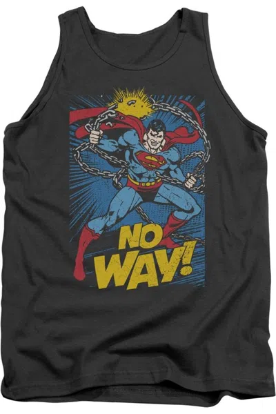 Gildan Dc Comics No Way Adult Tank Top In Pink