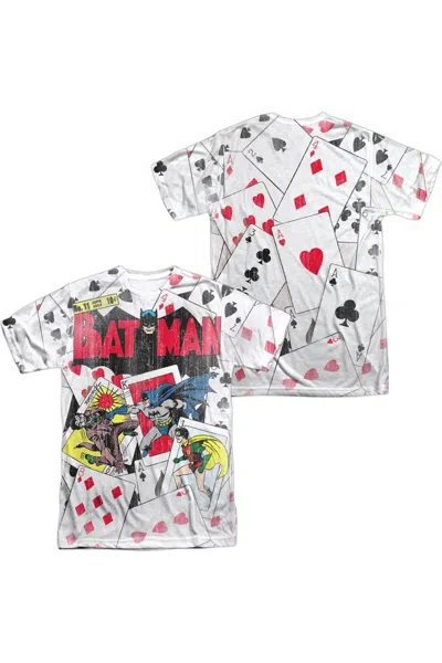 Gildan Dc Comics Number 11 All Over (front/back Print) Short Sleeve Adult 100% Poly Crew Tee / T-shirt In White