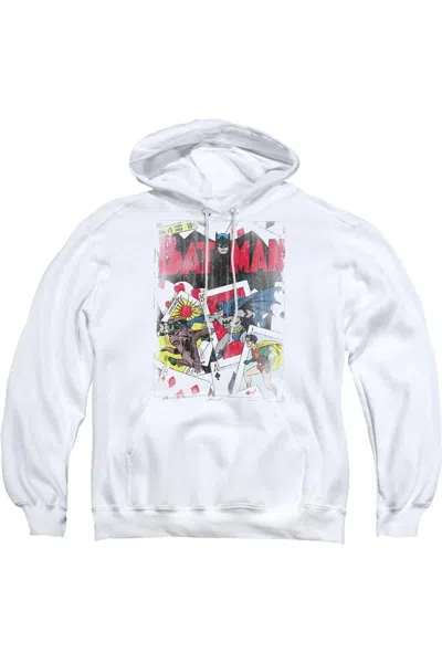 Gildan Dc Comics Number 11 Distressed Adult Pull Over Hoodie / Hooded Sweatshirt In White