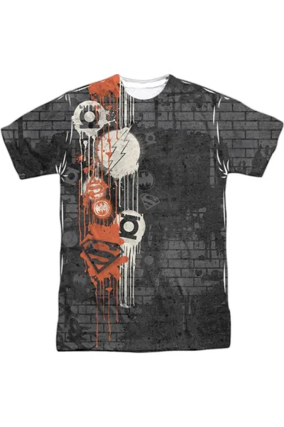 Gildan Dc Comics Oh The Urbanity Short Sleeve Adult 100% Poly Crew Tee / T-shirt In White
