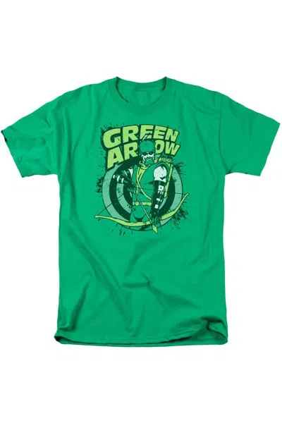 Gildan Dc Comics On Target Short Sleeve Adult Tee / T-shirt In Green