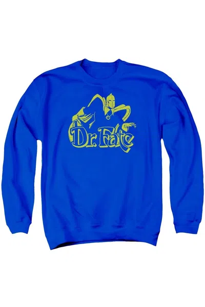 Gildan Dc Comics One Color Fate Adult Crewneck Sweatshirt In Blue