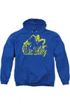 Gildan Dc Comics One Color Fate Adult Pull Over Hoodie / Hooded Sweatshirt In Blue