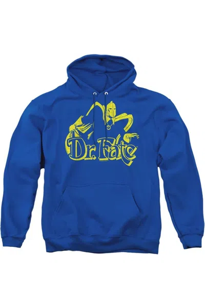 Gildan Dc Comics One Color Fate Adult Pull Over Hoodie / Hooded Sweatshirt In Blue