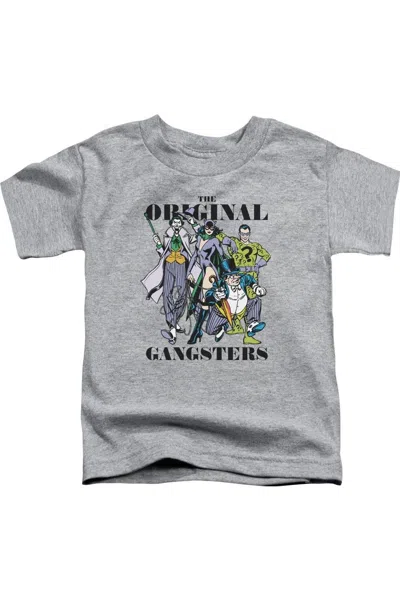 Gildan Kids' Dc Comics Original Gangsters Short Sleeve Toddler Tee / T-shirt In Gold