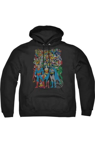 Gildan Dc Comics Original Universe Adult Pull Over Hoodie / Hooded Sweatshirt In Black