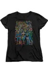 Gildan Dc Comics Original Universe Short Sleeve Womens Tee / T-shirt In Black