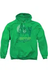 Gildan Dc Comics Perrfect! Adult Pull Over Hoodie / Hooded Sweatshirt In Green