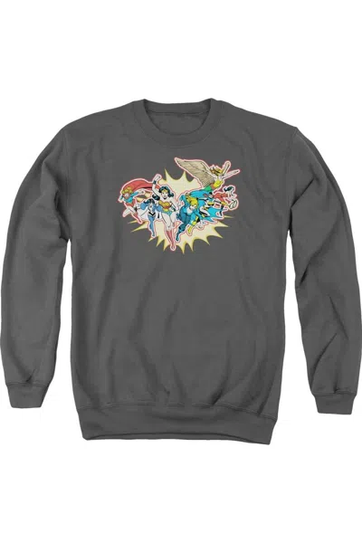 Gildan Dc Comics Please Get Me Adult Crewneck Sweatshirt In Pink