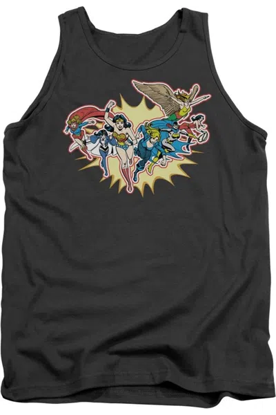 Gildan Dc Comics Please Get Me Adult Tank Top In Pink