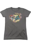 Gildan Dc Comics Please Get Me Short Sleeve Womens Tee / T-shirt In Pink