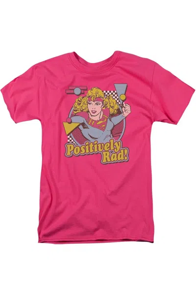Gildan Dc Comics Positively Rad Short Sleeve Adult Tee / T-shirt In Pink