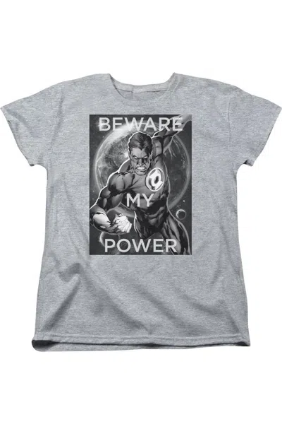 Gildan Dc Comics Power Short Sleeve Womens Tee / T-shirt In Gray