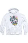 Gildan Dc Comics Power Trio Adult Pull Over Hoodie / Hooded Sweatshirt In White