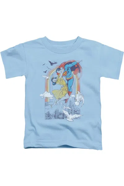 Gildan Kids' Dc Comics Rainbow Love Short Sleeve Juvenile Tee / T-shirt In Multi