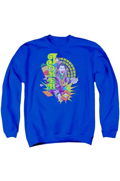 Gildan Dc Comics Raw Deal Adult Crewneck Sweatshirt In Blue