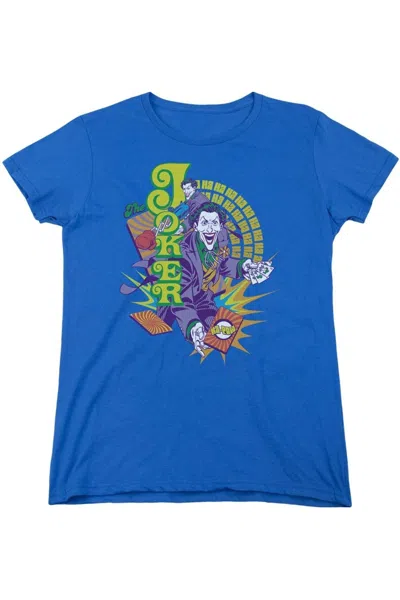 Gildan Dc Comics Raw Deal Short Sleeve Womens Tee / T-shirt In Blue